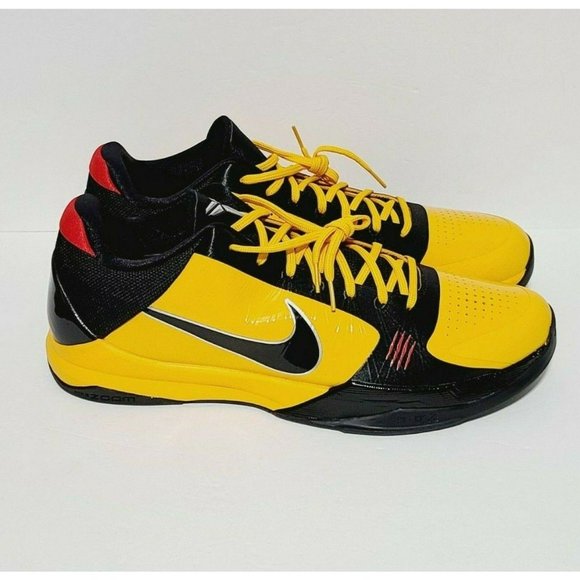 NEW Nike Kobe 5 Protro Bruce Lee Basketball Shoes CD4991-700 Size 18 Black Yello main image 4